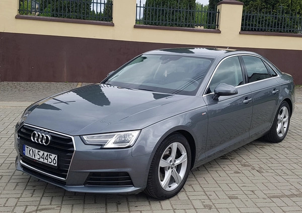 Audi A4 cena 77600 przebieg: 131545, rok produkcji 2016 z Miłosław małe 211